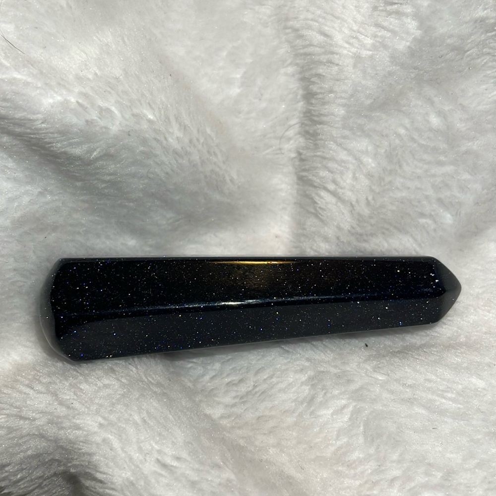 Purple glitter lab created wand